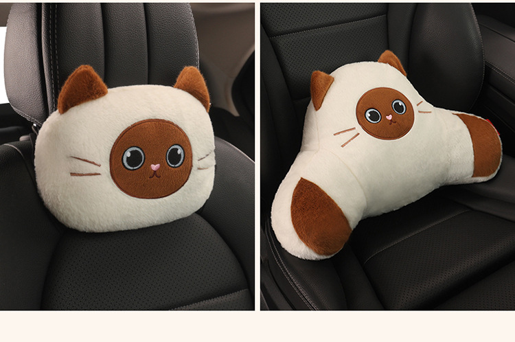 Car Seat Cushion, Universal for All Seasons, Linen Car Seat Cushion Cover, Full Cotton and Linen Breathable Female Car Cushion, Car Seat Cover Single Piece