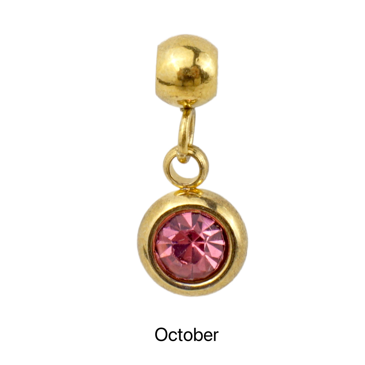 10g Weight Pendant Jewelry Making Type Birthstone Inlay Material DIY Jewelry Accessories Classification 5 PCS/Package Quantity 304 Stainless Steel Material Round Pattern All Seasons Season Simple Style Style 5 PCS/Package 304 Stainless Steel Birthstone Round Pendant 5