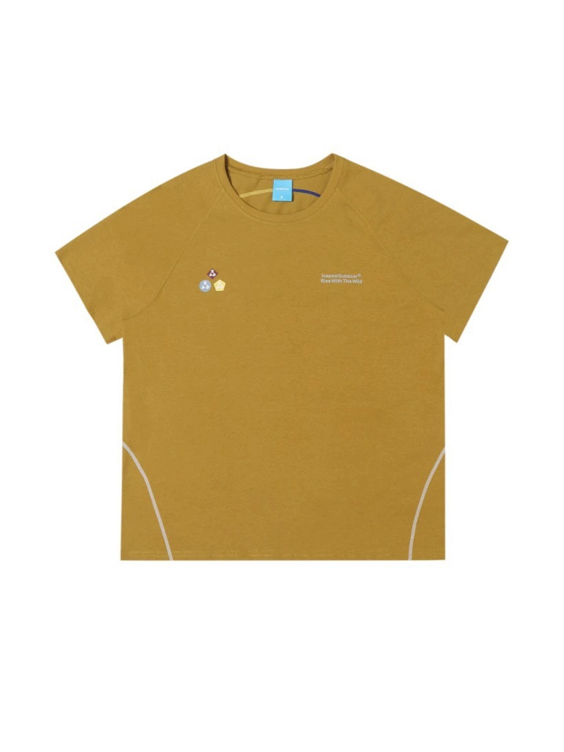 Large Factory Order Mountain-Style Soft-Cut Couple's Style Spring and Summer Outdoor Sports Laser Perforated Men's and Women's Short-Sleeve T-Shirt 4