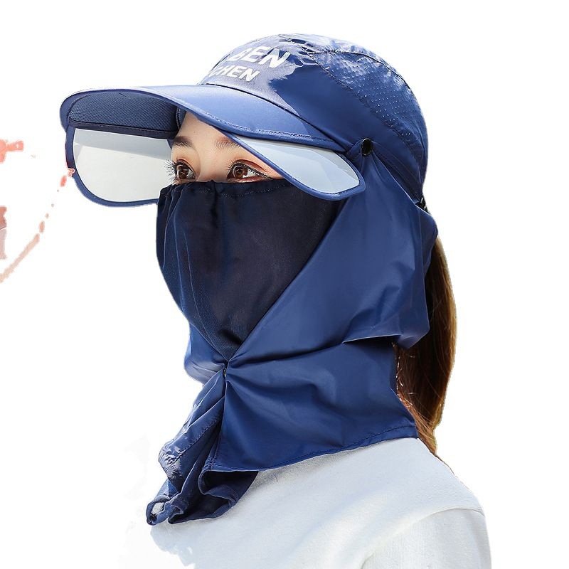 Nuevo sombrero solar de verano para mujeres sombrero solar al aire libre sombrero de lengua de arena para bicicletas eléctricas sombrero de sol estirable