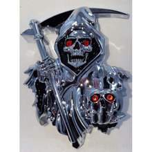 羳¿Grim Reaper 3D Peel and Stick Car Decal EmblemY