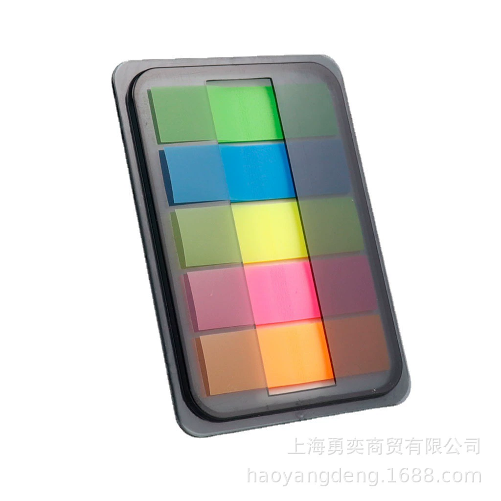 可再贴 Transparent colorful 455B sticky note index sticker removable pet note note sticky note instruction sticker