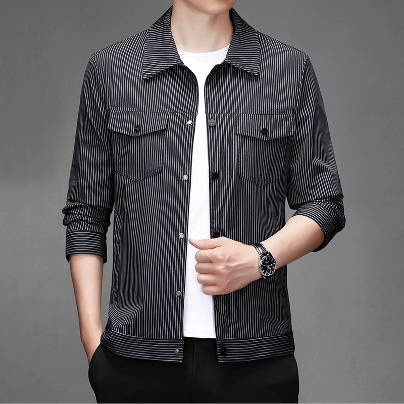 Трансграничная мужская повседневная куртка AliExpress 2023, весна и осень, Новая универсальная мужская куртка больших размеров, модный топ высокого класса