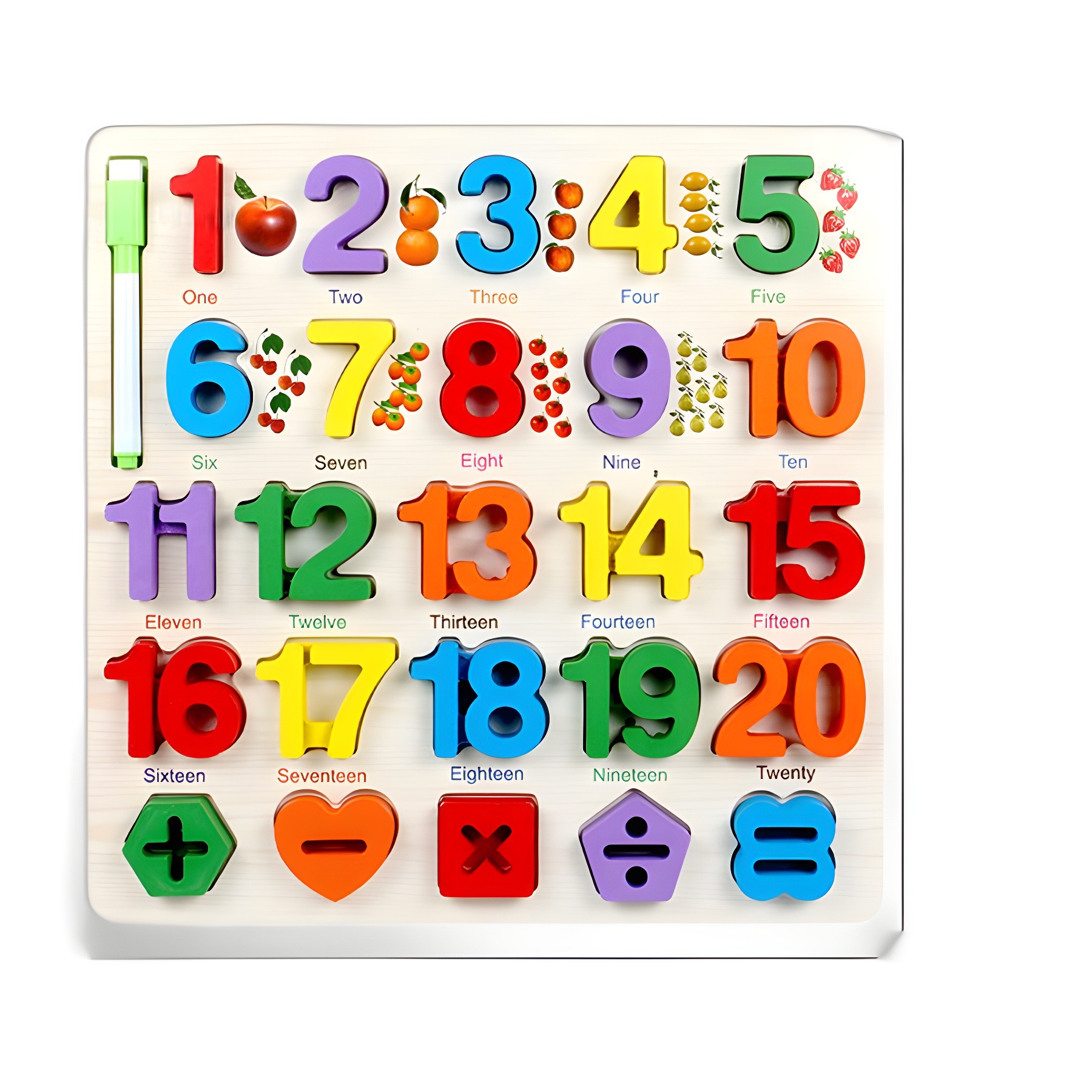 Niños transfronterizos madera números letras rompecabezas puzzle color forma pintura cognitiva juguetes de educación temprana