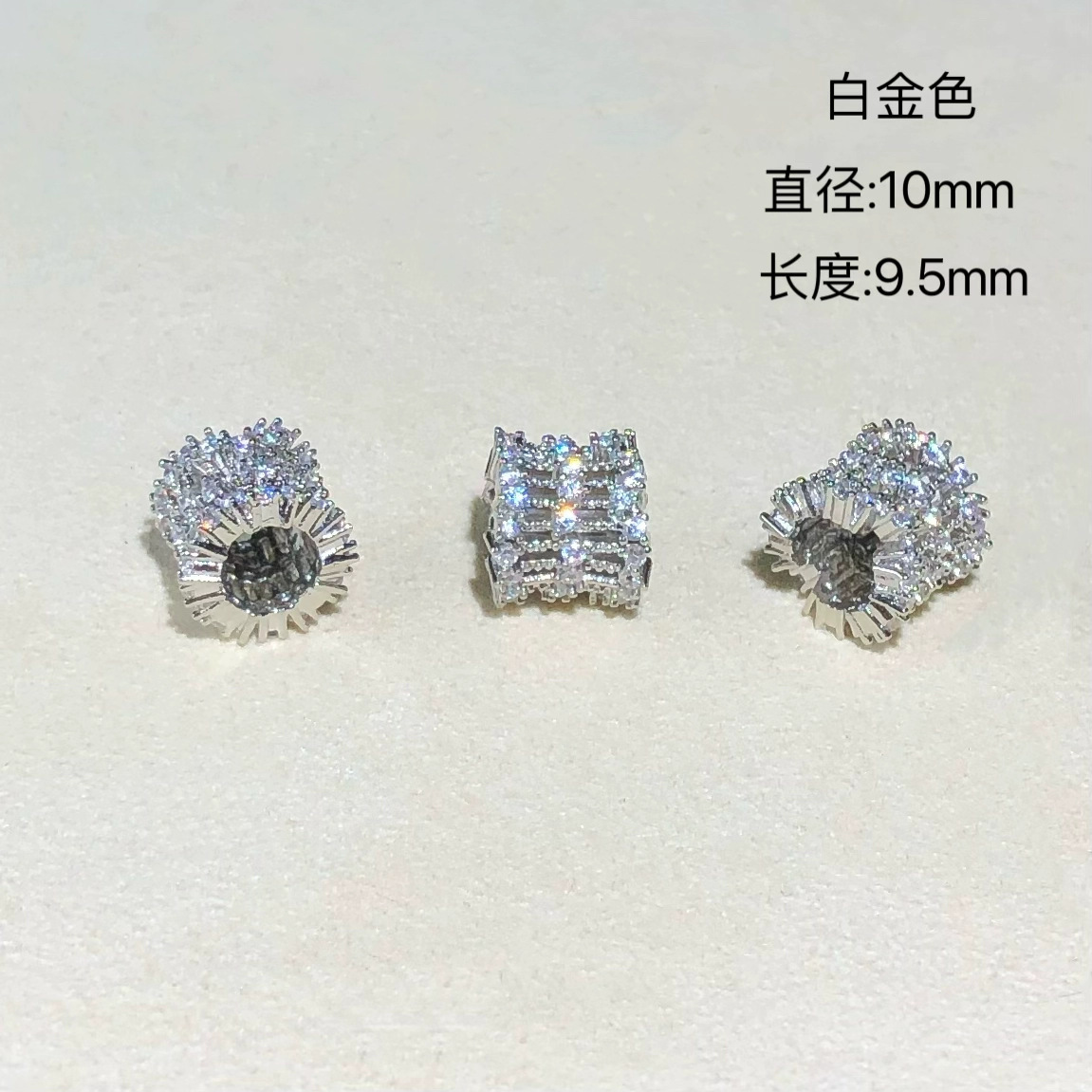 Color-Preserving Crystal Accessories Cut Out Lace Spacer Beads DIY Handmade Bracelet Necklace Beaded Accessories Jewelry