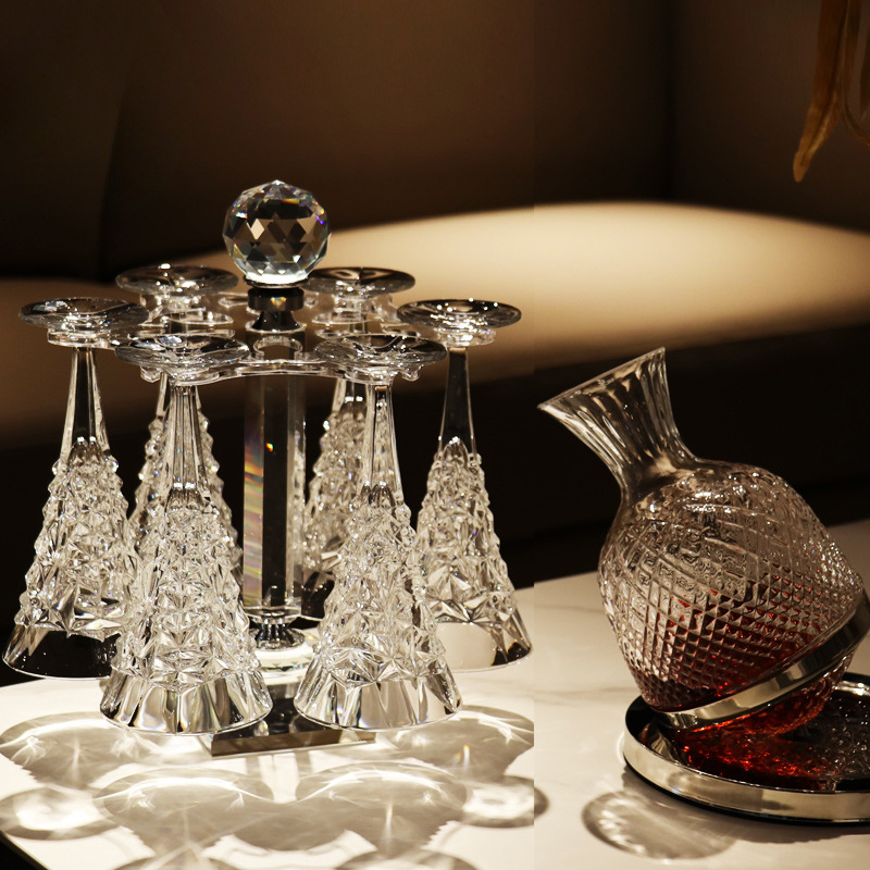 捷克BOHEMIA进口水晶玻璃古典高脚红白葡萄酒杯子酒具醒酒器套装