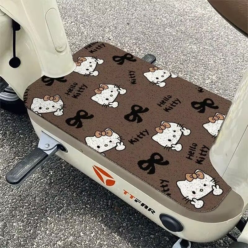Cartoon Cute Electric Car Foot Mats, Universal Anti-Slip, Wear-Resistant, Dust-Removing Foot Mats, Battery Car Mud Scraper Wire Ring Floor Mats