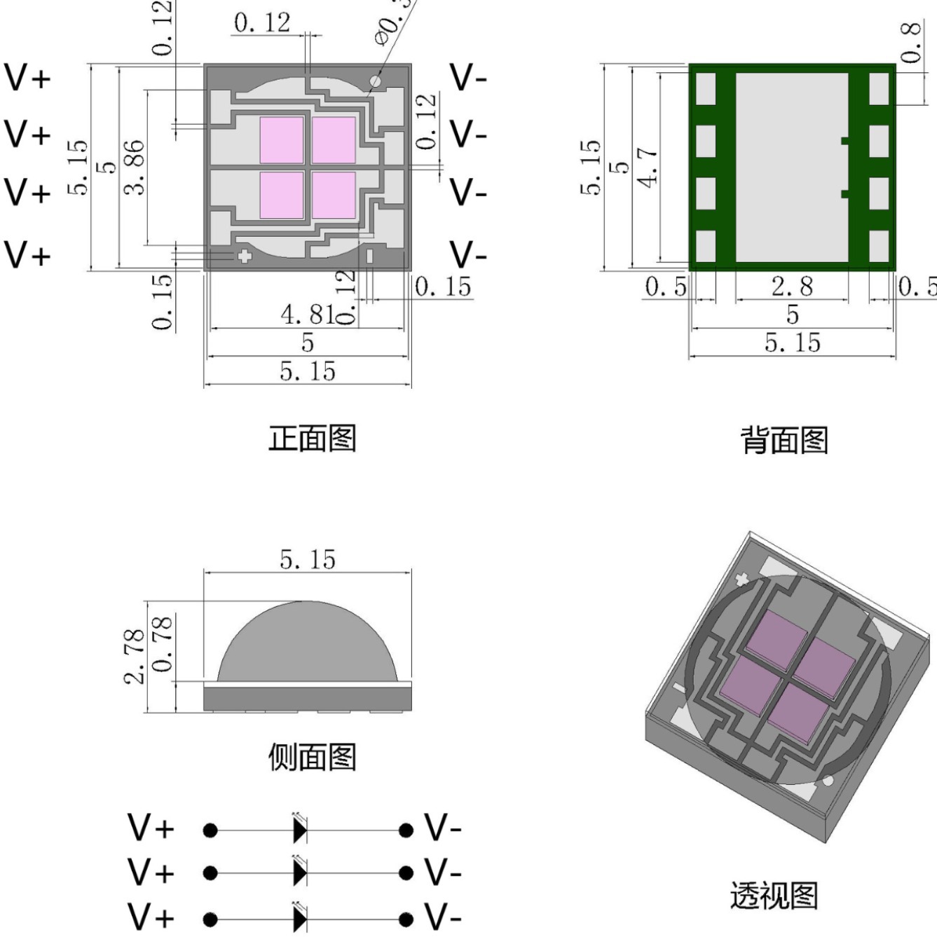 ���ƴ���12W�մɵ��� XML����5050���� 430nm UV�Ϲ�LED����