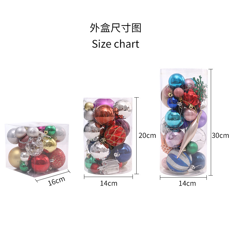 Transfronterizo de Amazon especial de Navidad Bola de galvanoplastia adornos para árboles de Navidad traje de bola de Navidad galvanoplastia BOLA DE Navidad pintada