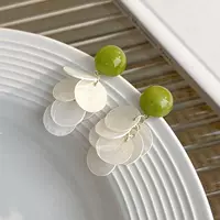 Мори натуральные ракушки с кисточками серьги женские корейские сладкие маленькие свежие серьги-гвоздики высокого уровня моды курортный ветер серьги