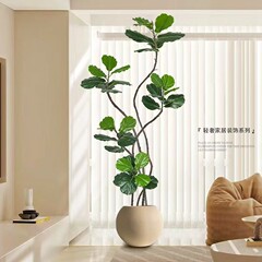 工場直接供給模擬クチナシ緑植物偽木大型装飾品リビングルームフラワーライト高級装飾床置き鉢植え