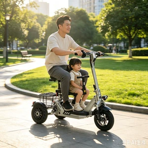 Cross-border electric scooter, aluminum-cast foldable electric vehicle, lithium battery-powered two-wheeled mini electric scooter