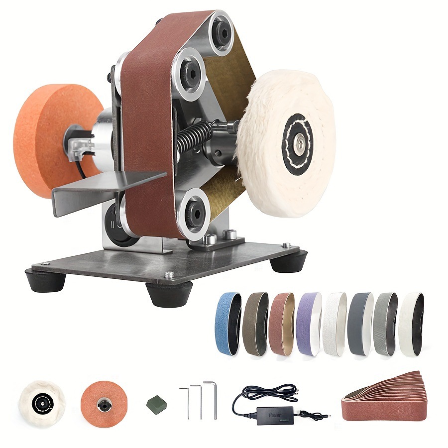 2025新款跨境代发迷你砂带机带彩色砂带7速跨境