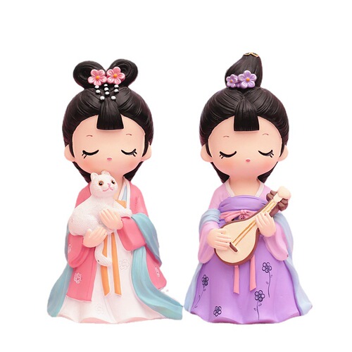 Pink Girly Heart Palace Retro Butterfly Love Flower Series Tang Xiaohuan Ornaments Decorations Cake Car Crafts
