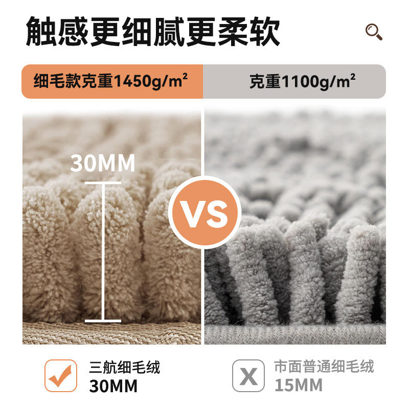 Transfronterizos dedicados al baño inodoro esterilla de piso de tres piezas conjunto de esterilla antideslizante de puerta de inodoro doméstico esterilla de absorción de agua