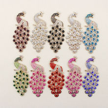 七彩孔雀 diy饰品 手机壳美容贴钻材料 新娘手捧花 发饰配件批发