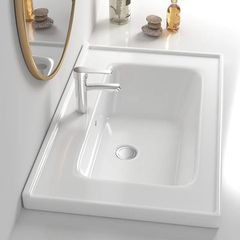 洗面器洗面器洗面器半埋め込み式高温陶磁器一体式洗面器洗面器洗面器洗面器