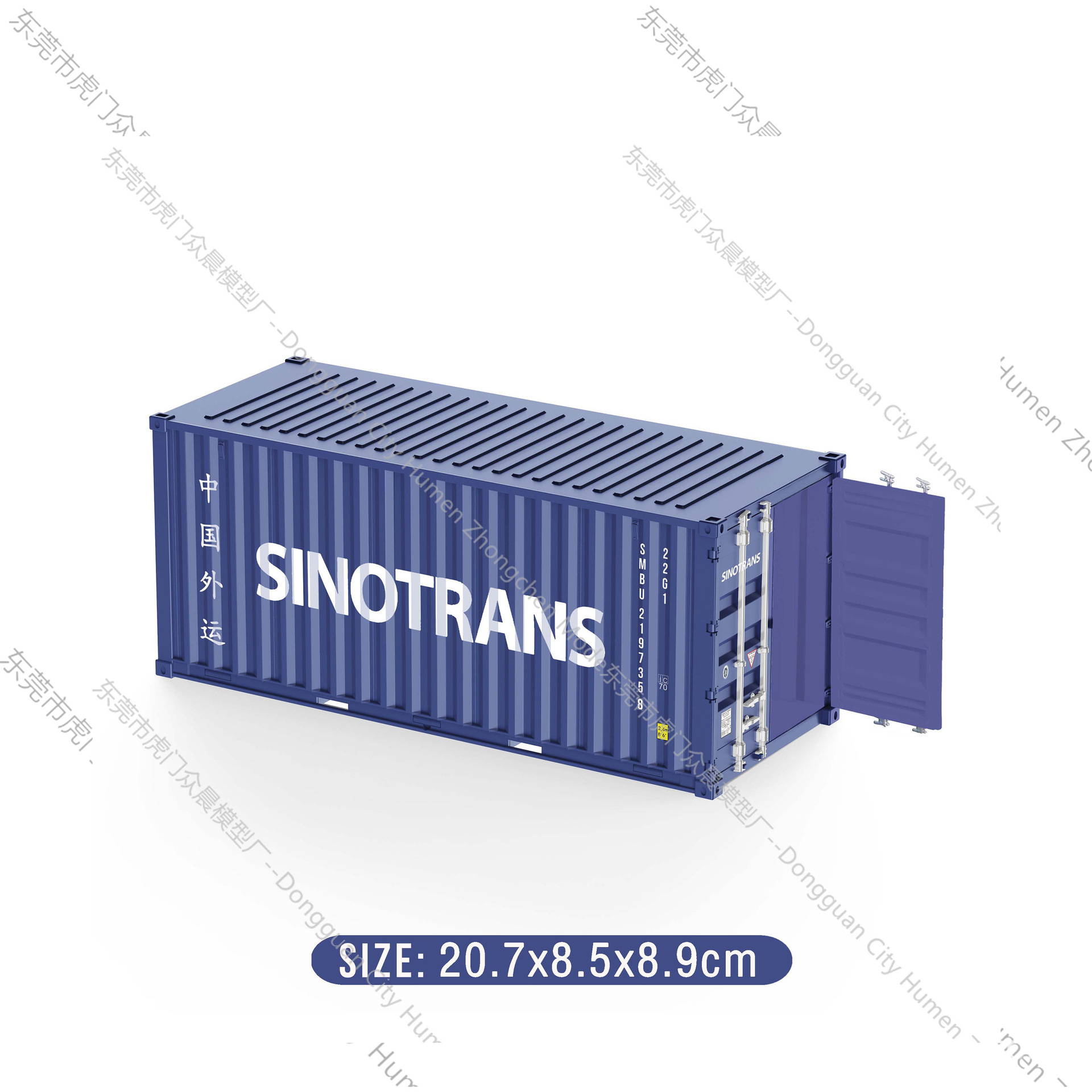 Modelo de contenedor mediterráneo Pequeños adornos industria logística Regalo de acompañante de negocios Soporte de impresión de logotipo gráfico