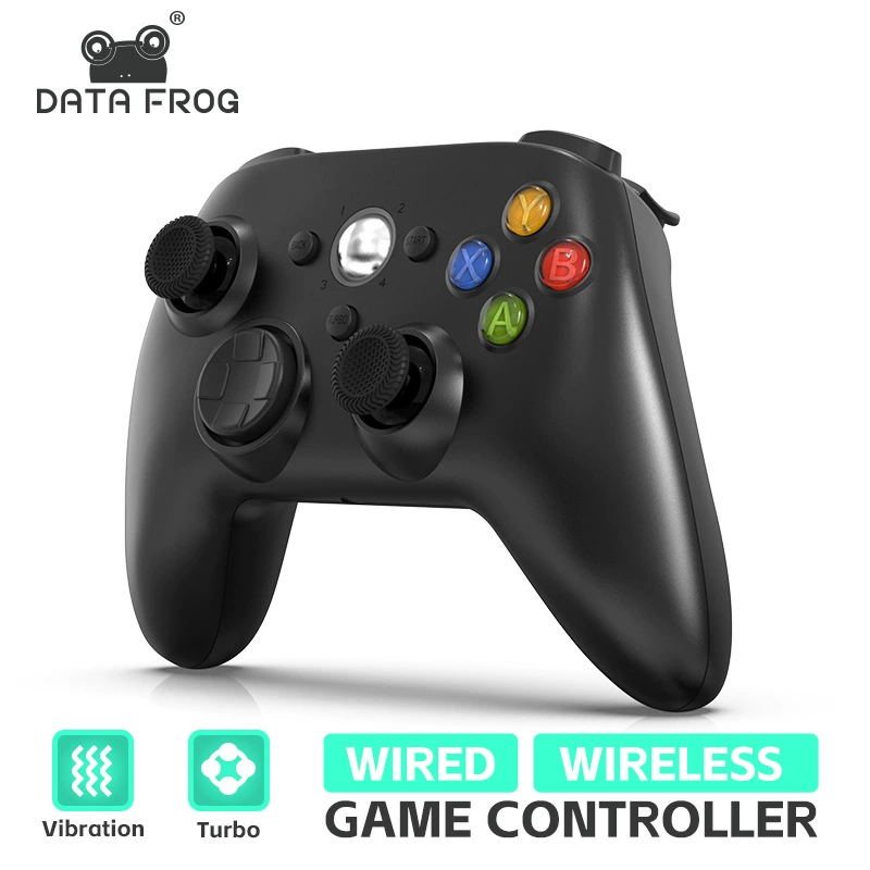 Беспроводной геймпад Xbox 360 с функцией турбо, проводной геймпад Xbox 360 совместим с PC, вибрационный геймпад
