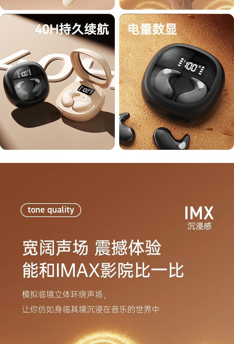 Cross-Border Earphones 2025 New Model Berlin Sound In-Ear Bluetooth Earphones Comfortable Long-Wearing Invisible Mini Earphones