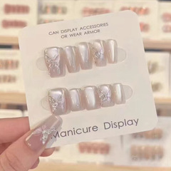 【上春山】手工穿戴甲超顯白光療穿戴甲蝴蝶穿戴甲可拆卸工廠批發