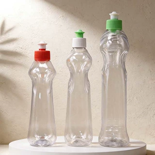 厂家直销500ml750ml塑料分装瓶加厚pet塑料瓶透明挤压塑料瓶定制