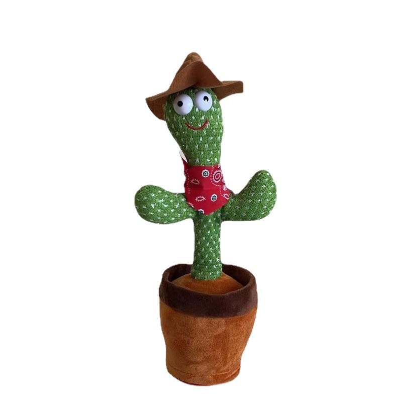 Juguetes al por mayor: Cactus eléctrico creativo que se mueve, canta y baila, mismo estilo que en Douyin, puede cantar y bailar.