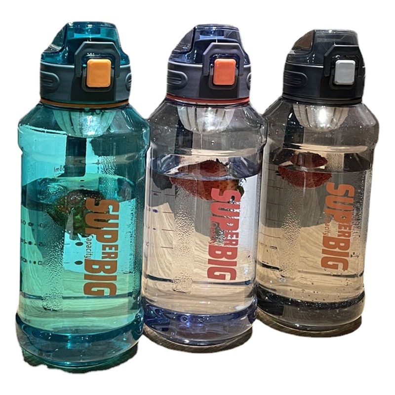 Mingtong deportes fitness plástico espacio taza de gran capacidad 1300ml portátil verano agua taza hombres hervidor botella de agua