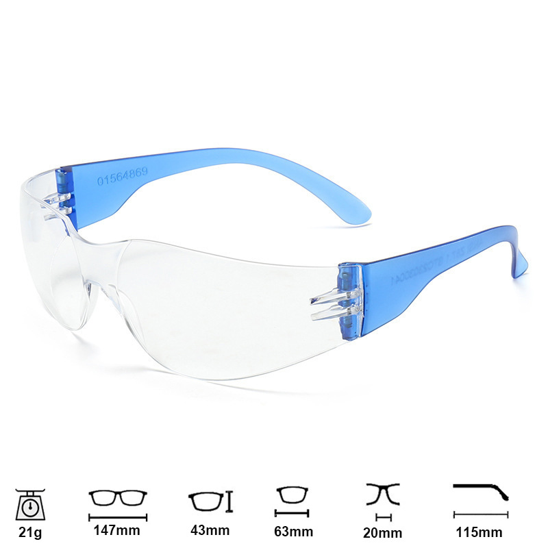 117 gafas transparentes de alta definición gafas de seguridad de trabajo anti-espuma al aire libre experimento antiquímico gafas de soldadura