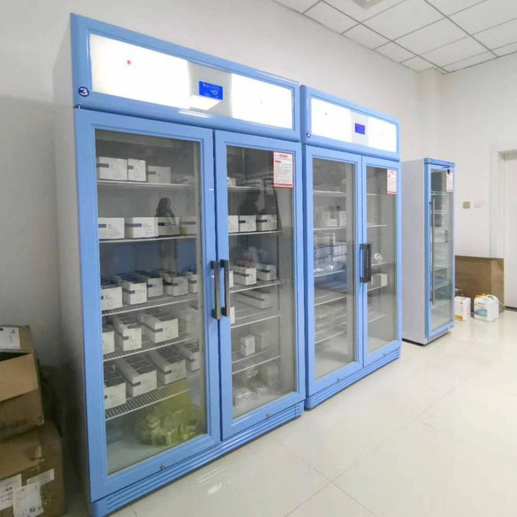 Refrigerador especializado de medicamentos, departamento de patología, refrigerador de reactivos, almacenamiento de muestras de doble puerta, caso de refrigerador