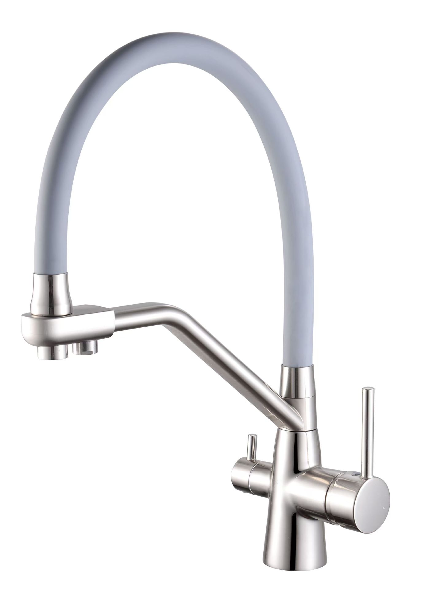 Cross-border three-in-one all-copper kitchen cold and hot dual-mode water purifier faucet gun gray direct drinking sink vegetable basin faucet undefined