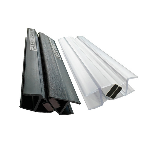 Bathroom sliding door angled seal strip, shower 90 180-degree angled magnetic strip, shower seal magnetic strip