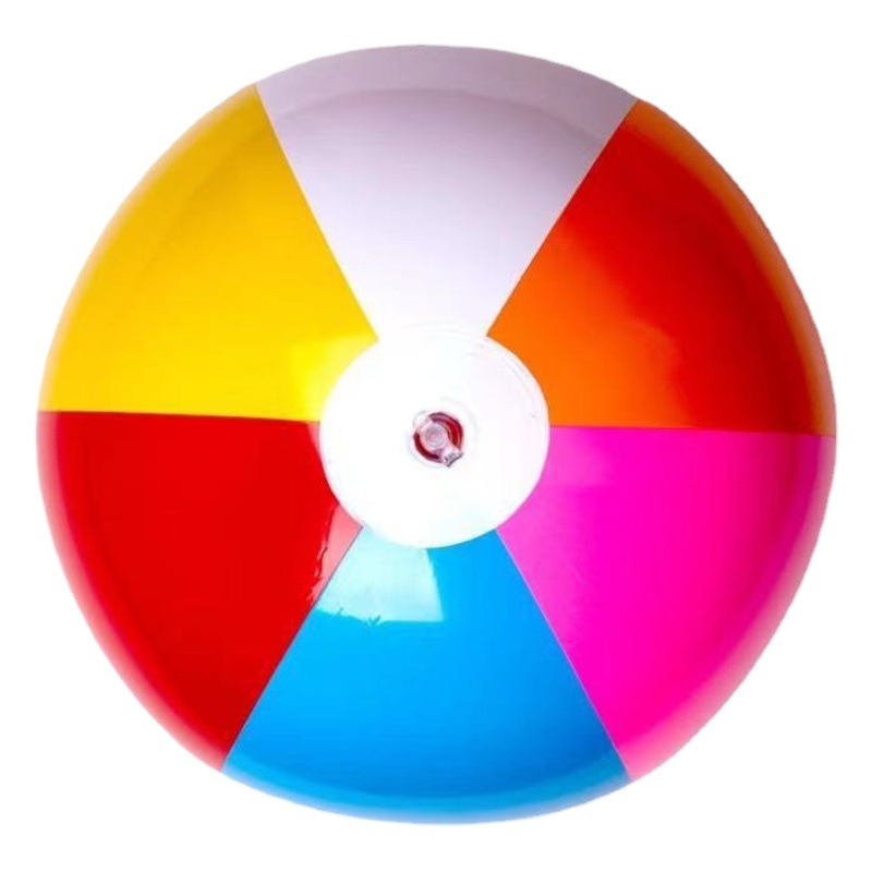 Fábrica al por mayor PVC juguetes inflables pelota de playa niños Bola de dibujos animados seis piezas bola colorida varios tamaños bola colorida