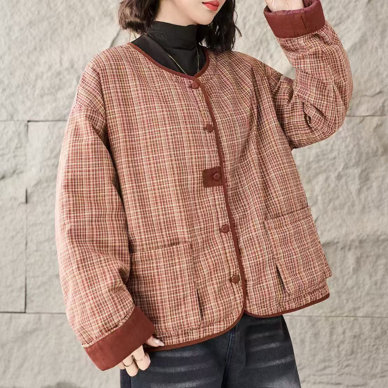 冬季新款休闲百搭短款棉衣宽松显瘦夹棉薄款棉服气质女士外套上衣|undefined