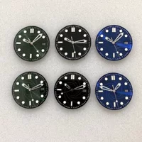 Аксессуары для часов 31mm заменитель omj циферблат с указателем для Японии NH35 механизм зеленый светящийся