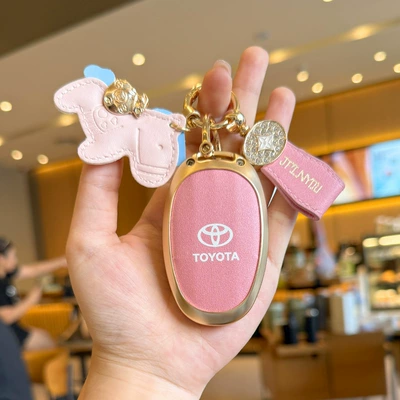 Car key bag | Full Cover Shell Buckle - type-a-dream-pink-pony-hanging-chain