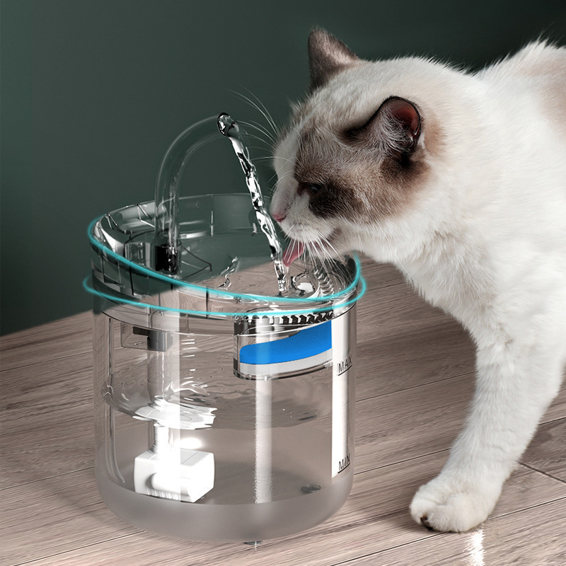 Máquina de beber para gatos con temperatura constante, circulación automática, máquina de beber inteligente para mascotas, bebida para perros, flujo de agua viva, Lingyu