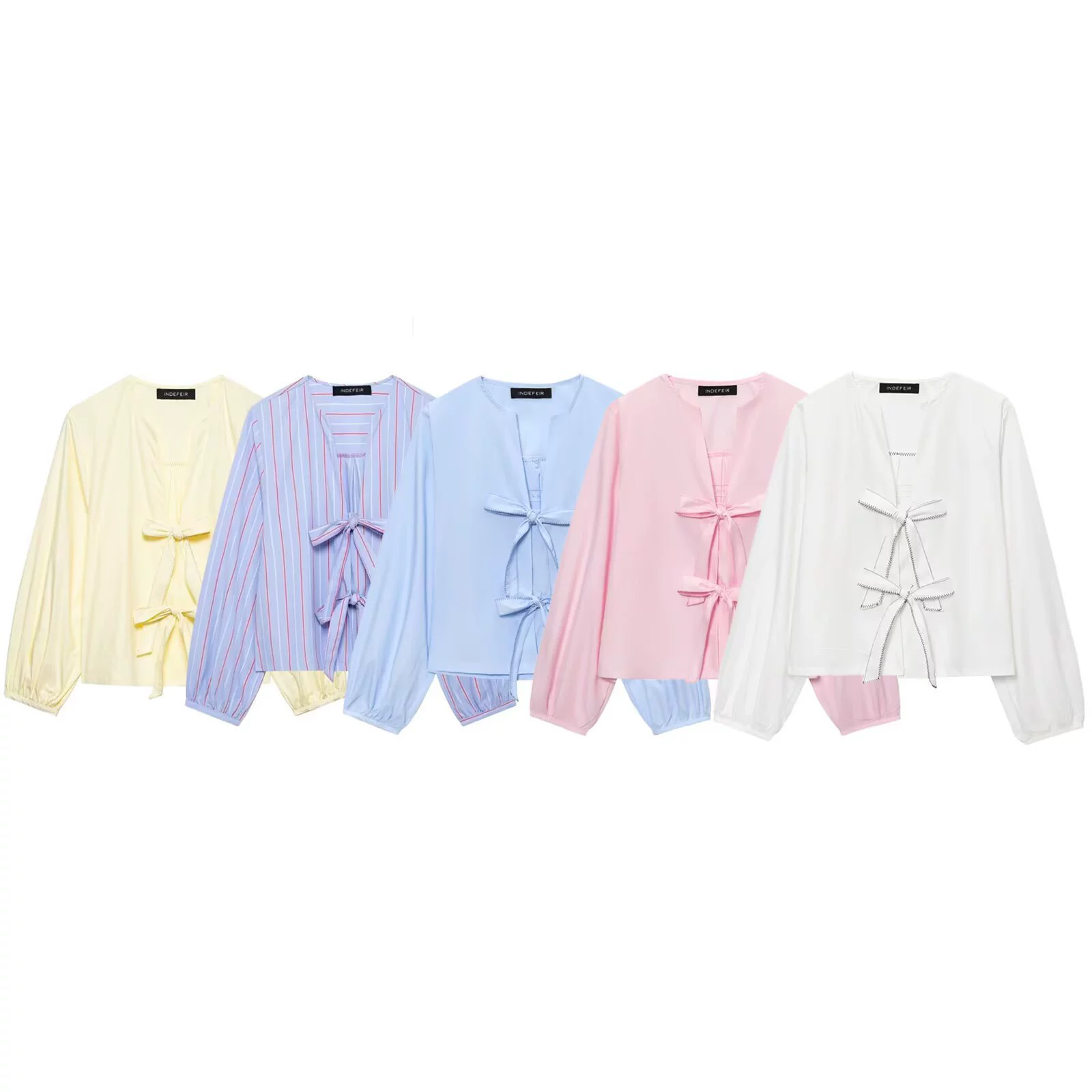 Летняя рубашка для отдыха с бантом, европейский стиль, oversize