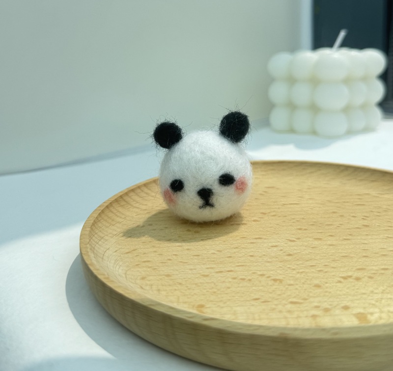 多款立体半圆动物头毛毡可爱手作配件动物手工发夹头饰DIY胸针|undefined