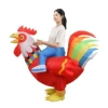 Flower collar red body cock adult 150-190cm