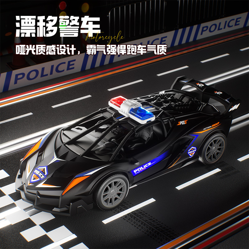 Coches de juguete para niños autos de carreras interactivos padres-hijos autos deportivos de inercia autos de policía modelo de simulación regalos para niños al por mayor