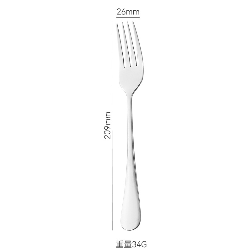 Transfronterizo Amazon engrosado filete cuchillo y tenedor cuchara Jieyang 1010 vajilla de acero inoxidable casa hotel comida occidental al por mayor