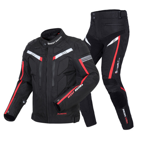 Motorcycle riding suit all-season durable universal split riding pants windproof sports outdoor anti-fall set