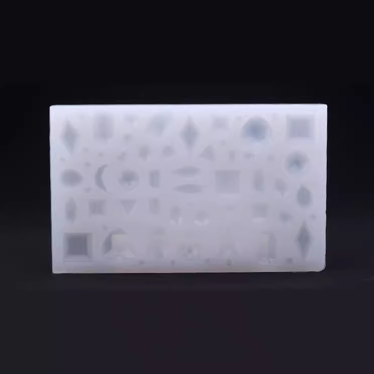 diy鏡面飾品水晶滴膠硅膠模具愛心幾何月亮多款寶石吊墜模具五星