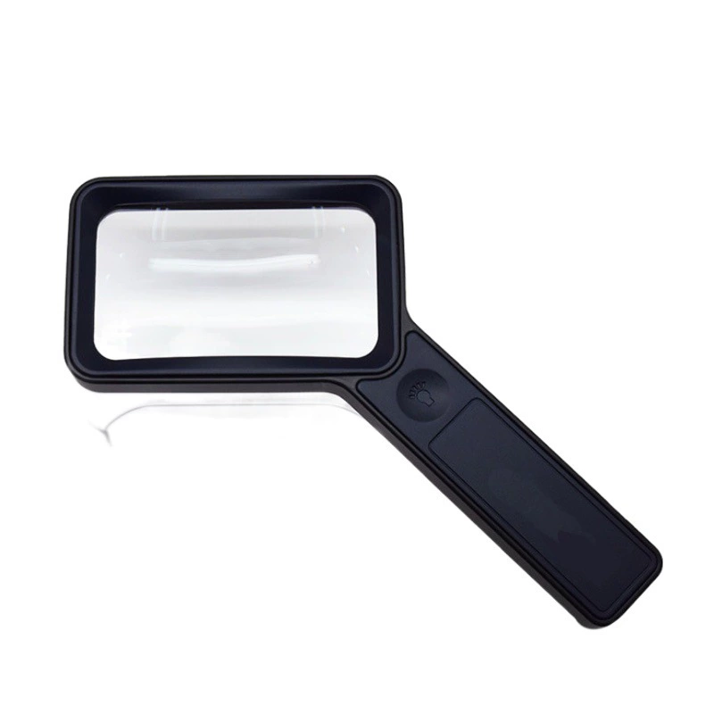 Квадратное увеличительное стекло оптом прямоугольная зарядка HD для чтения с магнитным основанием, подходящее для старения средство зрения Настольный портативный