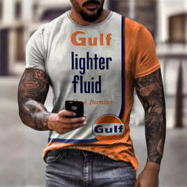 2021欧美亚马逊ebay外贸跨境新男装动漫宽松青年运动圆领打底T恤