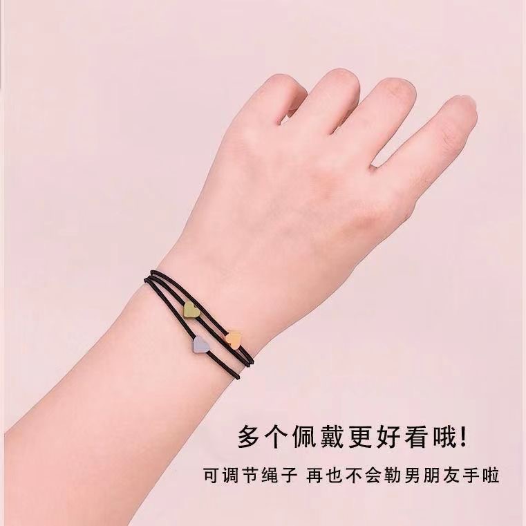 Cuerdas de cabello de amor de color, brazalete de cabello de mujer, banda de goma simple y versátil, inserciones de alto valor para el cabello