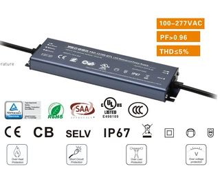 12V100W防水电源，英规UKCA认证，CE认证，IEC61347灯具认证