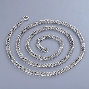 999 Foot Silver Chobe Chain Men's Silver Celar Clack necklaces Plated Platinum Platinum Hip -Hop Silver Ace Chain Chain Chain Chain Men