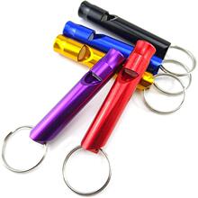 W 18846 Outdoor Aluminum Survival Whistle Keychain ������